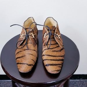 Vintage Gucci GG Women's Horsbit Cowhide Loafer Fur Shoes w/OG Dust Shoe Bags